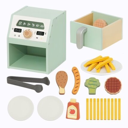TOOKY TOY Medinė Air Fryer karšto oro gruzdintuvė be riebalų 4