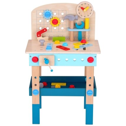 TOOKY TOY Medinis meistravimo stalas dirbtuvės 9
