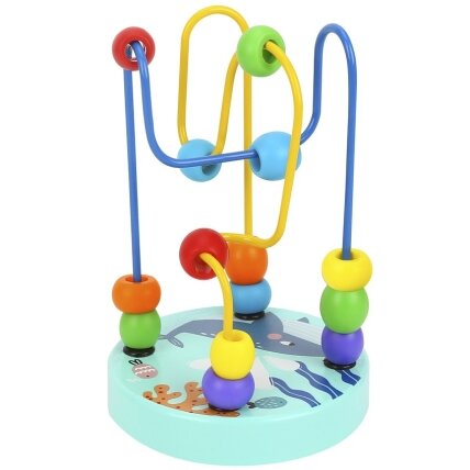 TOOKY TOY medinė edukacinė motorinė kilpa – labirintas, vėrimo žaidimas 2 TOOKY TOY medinė edukacinė motorinė kilpa – labirintas, vėrimo žaidimas 2