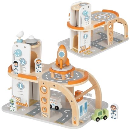 TOOKY TOY Medinis kosminis parkingas – kosminė stotis 11