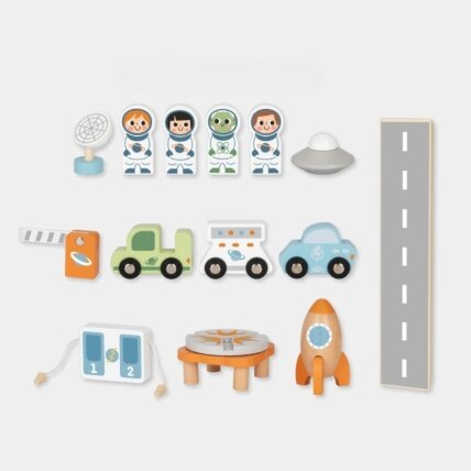 TOOKY TOY Medinis kosminis parkingas – kosminė stotis 13