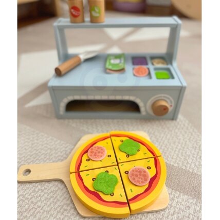 TOOKY TOY picerija Medinė picos krosnis Priedai 8 TOOKY TOY picerija Medinė picos krosnis Priedai 8