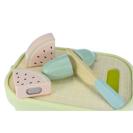 TOOKY TOY Medinis maisto rinkinys daržovės ir vaisiai 15 TOOKY TOY Medinis maisto rinkinys daržovės ir vaisiai 15
