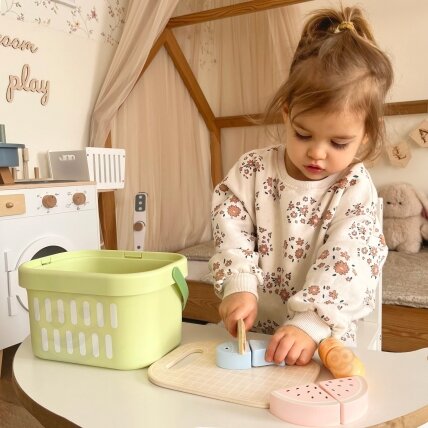 TOOKY TOY Medinis maisto rinkinys daržovės ir vaisiai 3