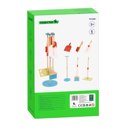TOOKY TOY Medinis valymo rinkinys vaikams 6 el. 14