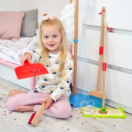 TOOKY TOY Medinis valymo rinkinys vaikams 6 el. 4 TOOKY TOY Medinis valymo rinkinys vaikams 6 el. 4