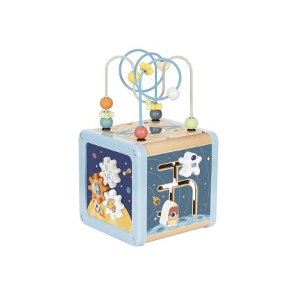 TOOKY TOY Medinė veiklų kubas Kosmosas Rūšiuoklis Labirintas 5 TOOKY TOY Medinė veiklų kubas Kosmosas Rūšiuoklis Labirintas 5