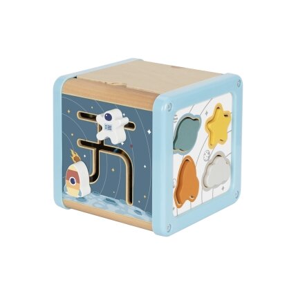 TOOKY TOY Medinė veiklų kubas Kosmosas Rūšiuoklis Labirintas 7 TOOKY TOY Medinė veiklų kubas Kosmosas Rūšiuoklis Labirintas 7