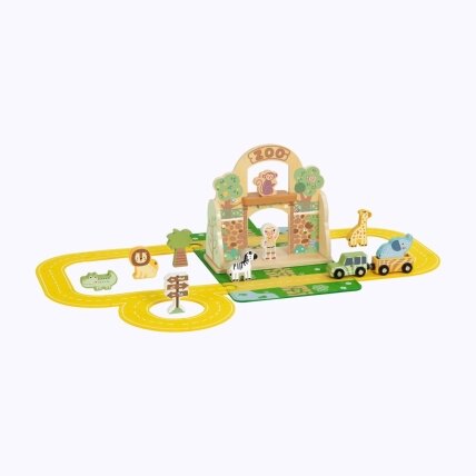 TOOKY TOY Mini ZOO rinkinys Nešiojamas rinkinys krepšys gyvūnai 15