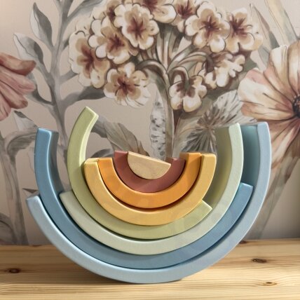 TOOKY TOY Pastelinė dėlionė Medinės Montessori kaladėlės Vaivorykštė 9 TOOKY TOY Pastelinė dėlionė Medinės Montessori kaladėlės Vaivorykštė 9