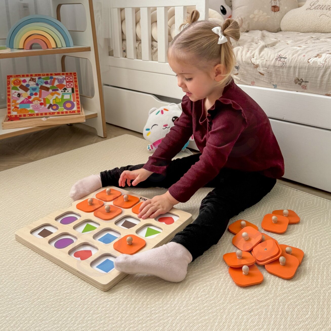 Viga Memory atminties žaidimas „Atspėk paveikslėlius“ 10 kortelių Montessori 1