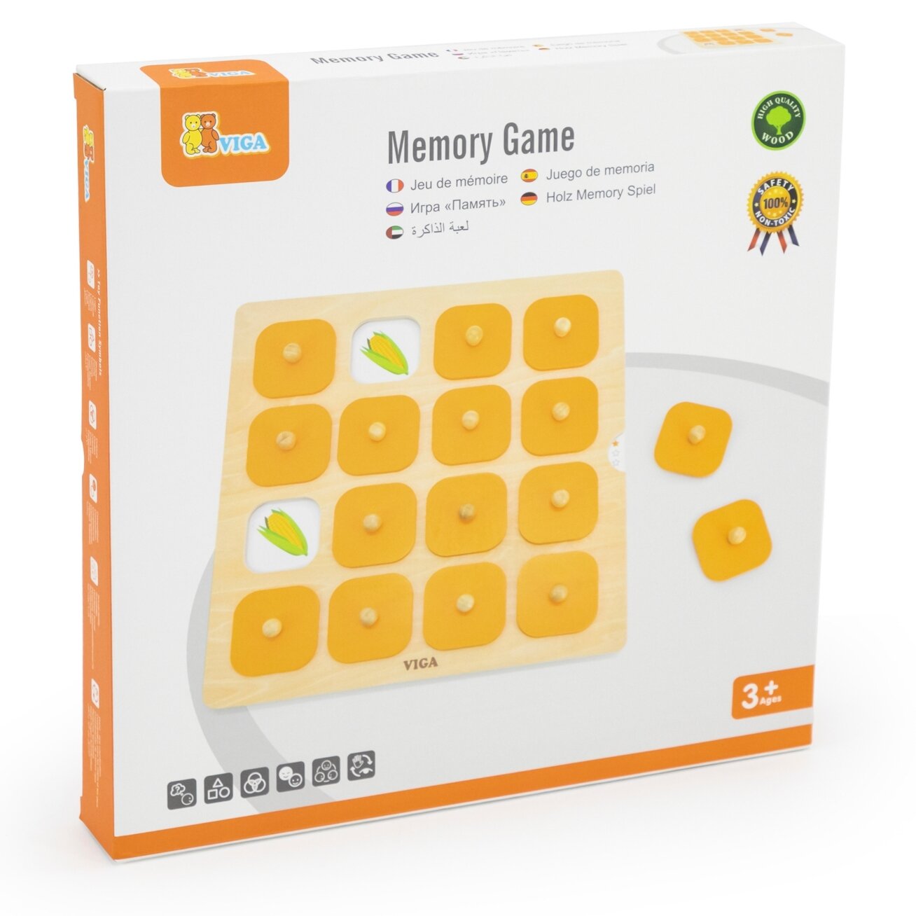 Viga Memory atminties žaidimas „Atspėk paveikslėlius“ 10 kortelių Montessori 14 Viga Memory atminties žaidimas „Atspėk paveikslėlius“ 10 kortelių Montessori 14