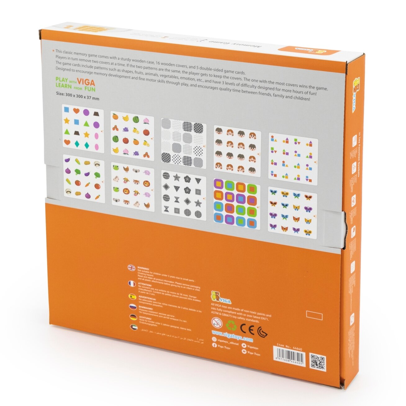 Viga Memory atminties žaidimas „Atspėk paveikslėlius“ 10 kortelių Montessori 15