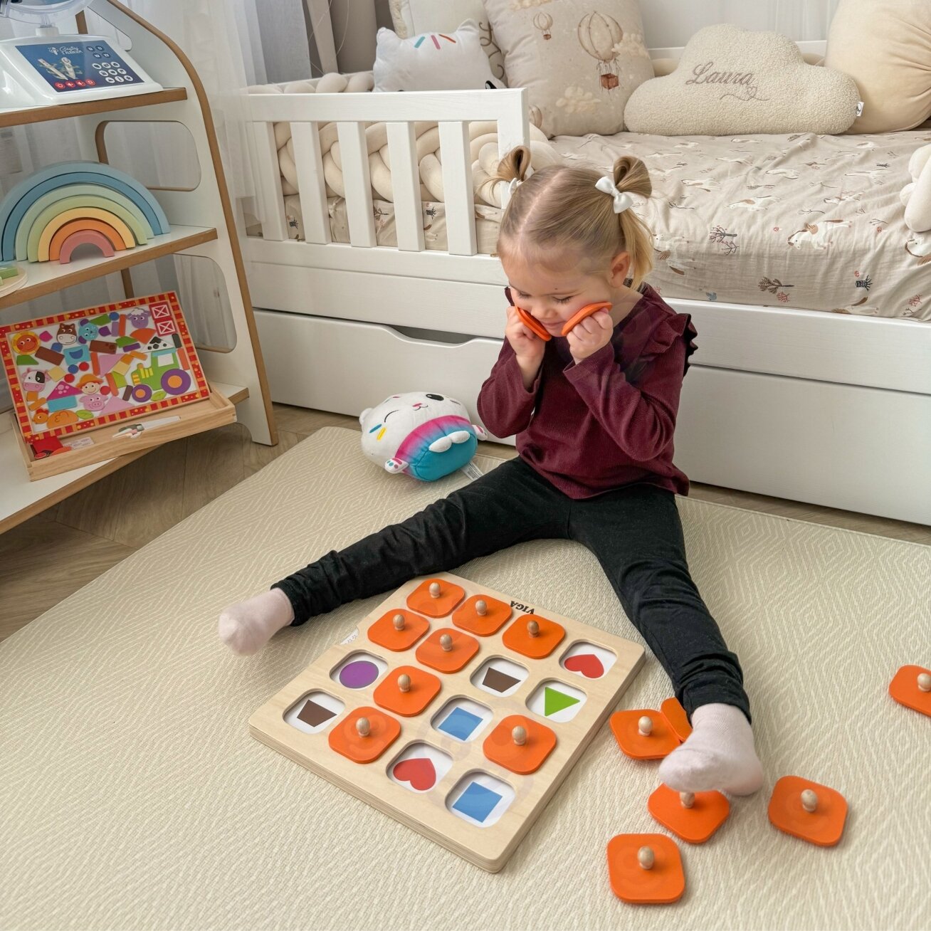 Viga Memory atminties žaidimas „Atspėk paveikslėlius“ 10 kortelių Montessori 3