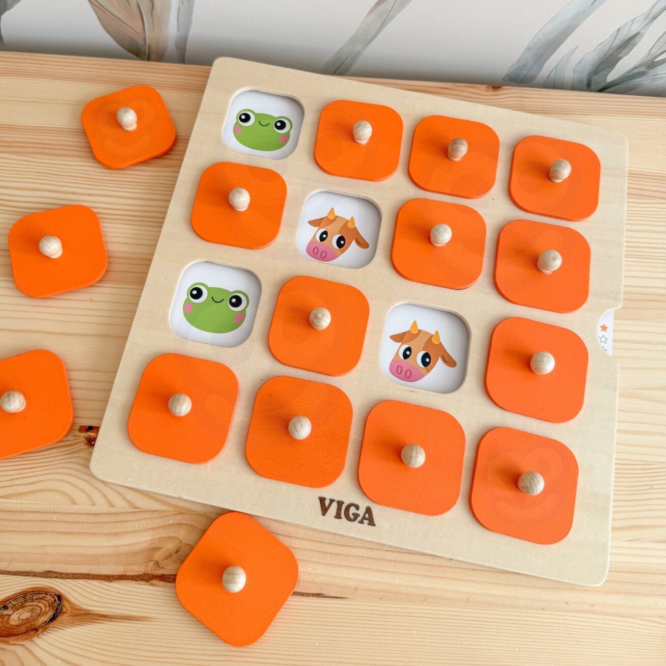 Viga Memory atminties žaidimas „Atspėk paveikslėlius“ 10 kortelių Montessori 7