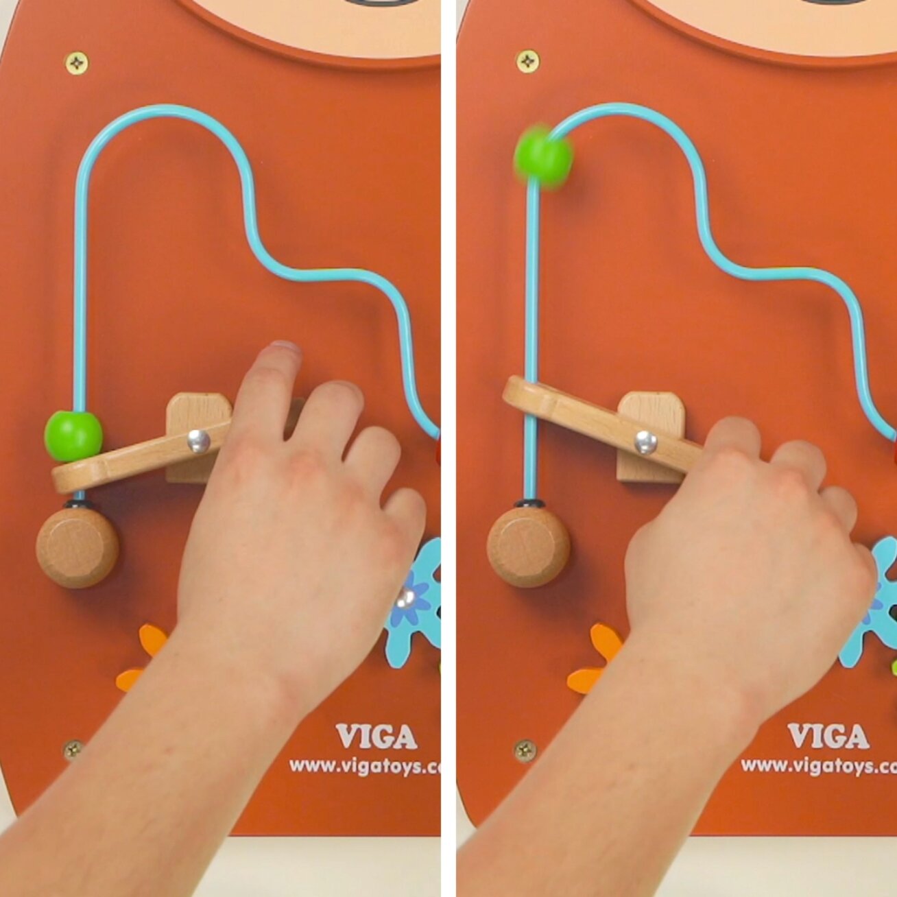 VIGA Medinė manipuliacinė lentelė Arkliukas FSC sertifikatas Montessori 1 VIGA Medinė manipuliacinė lentelė Arkliukas FSC sertifikatas Montessori 1