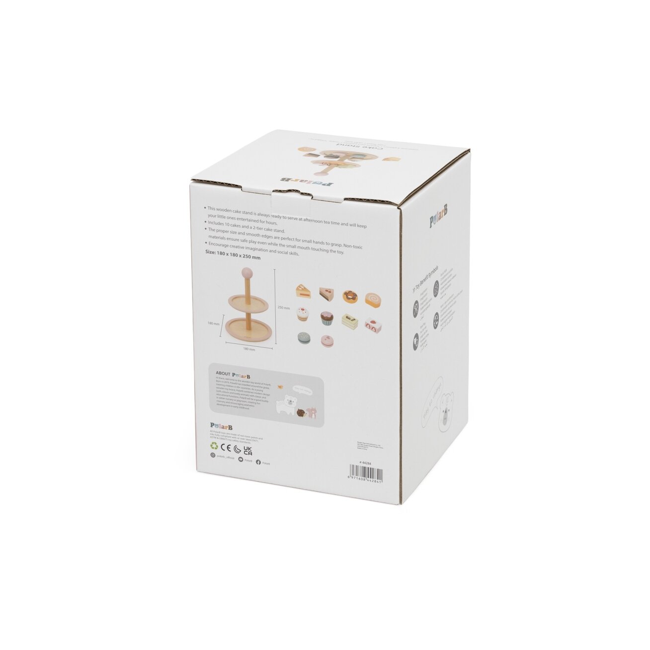 VIGA Medinis torto stovas su priedais 11