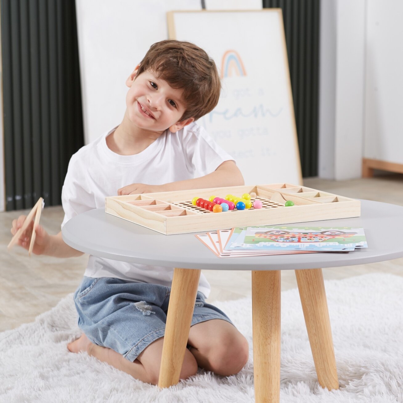 VIGA Medinis žaidimas „Pagauk ir suderink“ su kamuoliukais, Montessori dėlionė 11