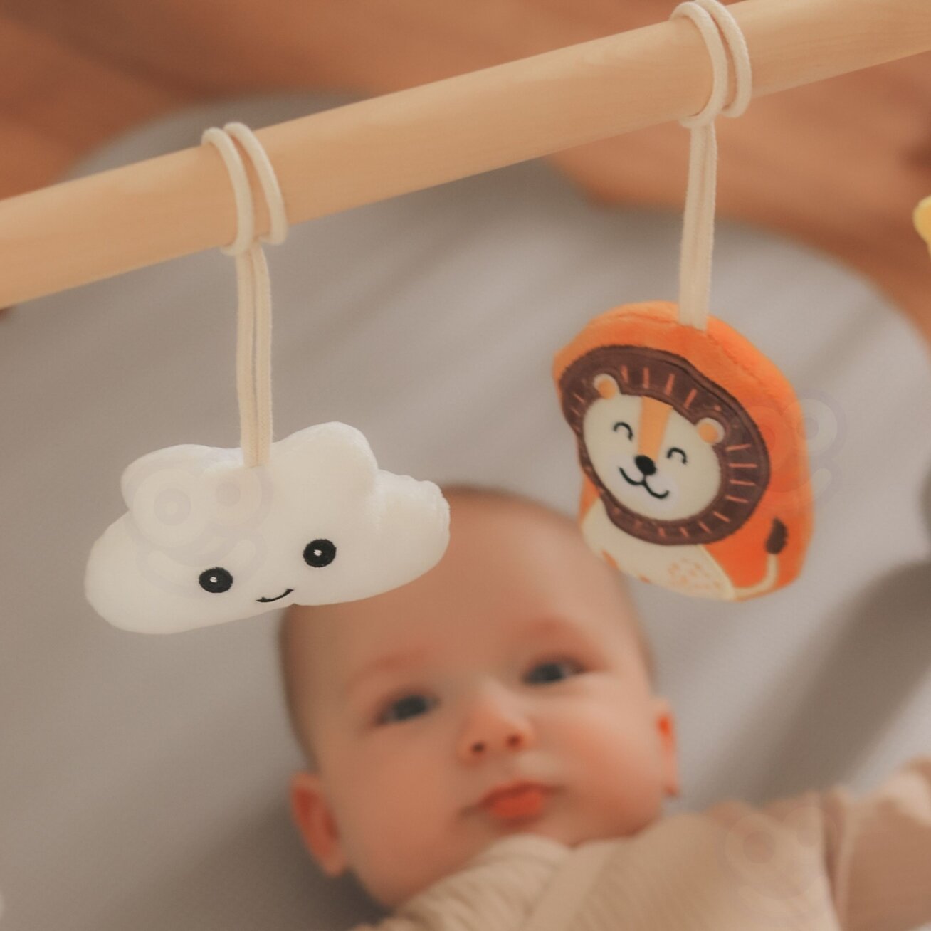 VIGA PolarB kūdikio žaidimų lankas su stovu Baby Gym 2 VIGA PolarB kūdikio žaidimų lankas su stovu Baby Gym 2
