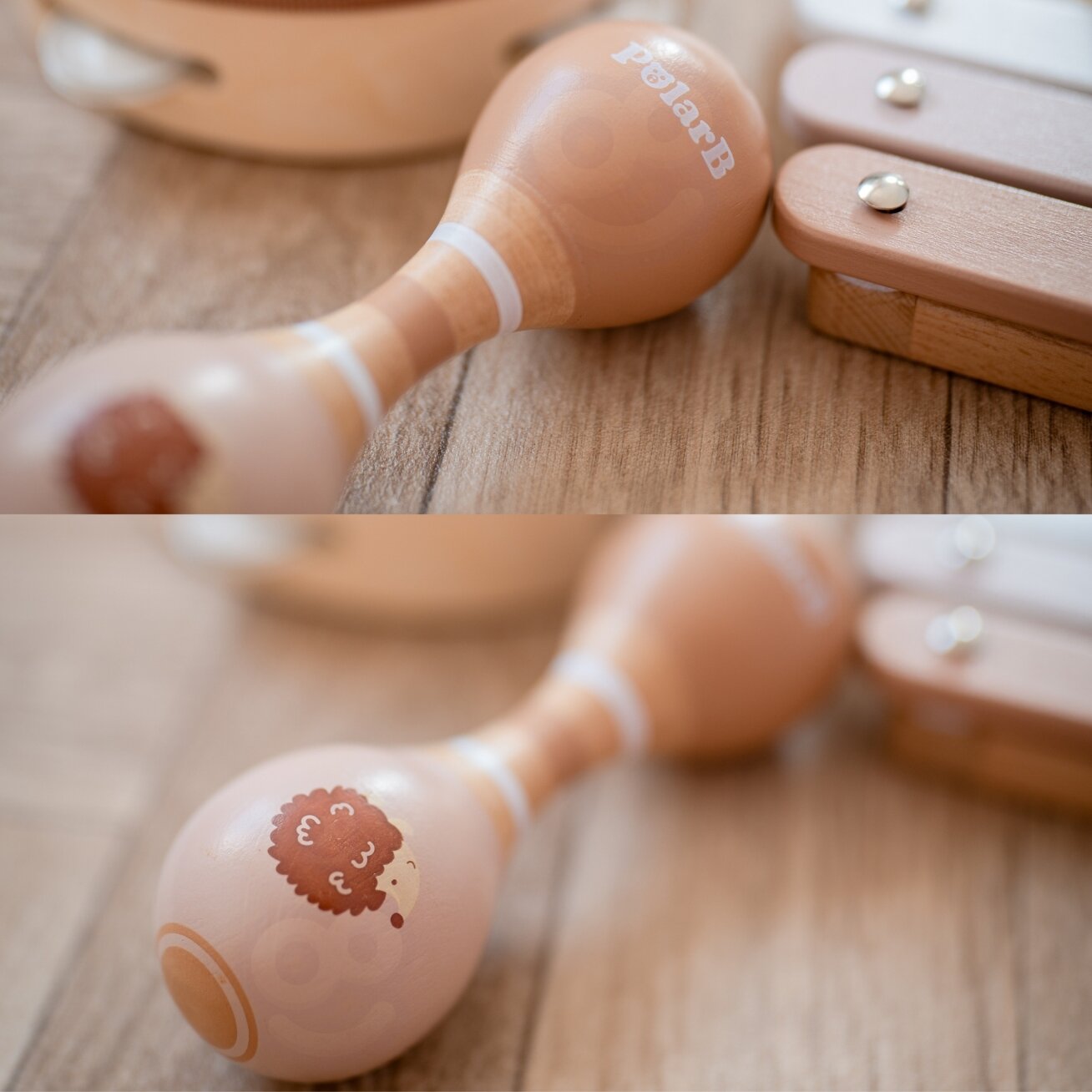 VIGA PolarB muzikos instrumentų rinkinys su ežiuku 2 VIGA PolarB muzikos instrumentų rinkinys su ežiuku 2