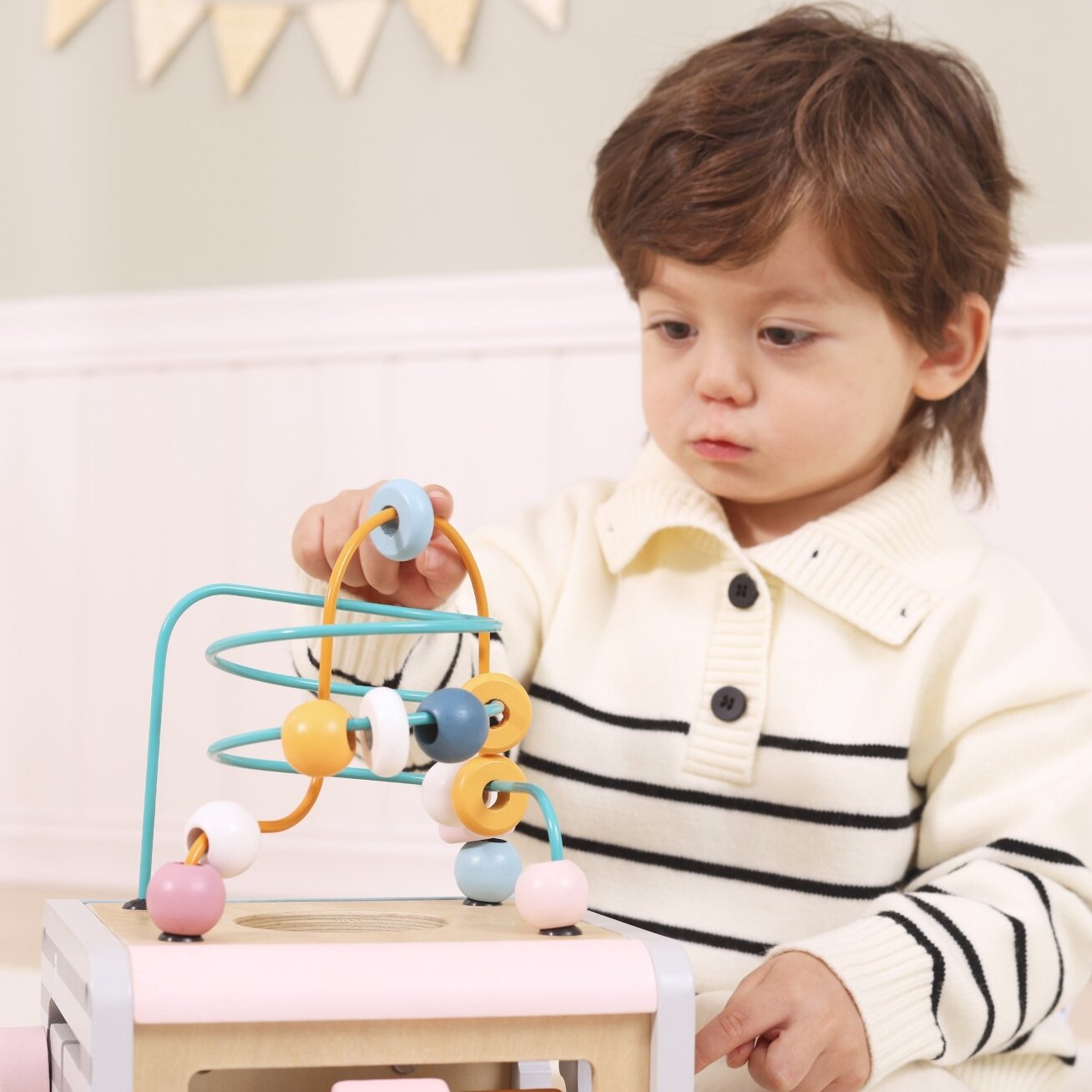 VIGA PolarB Activity Box medinis edukacinis žaidimų centras 5 viename kubas 5