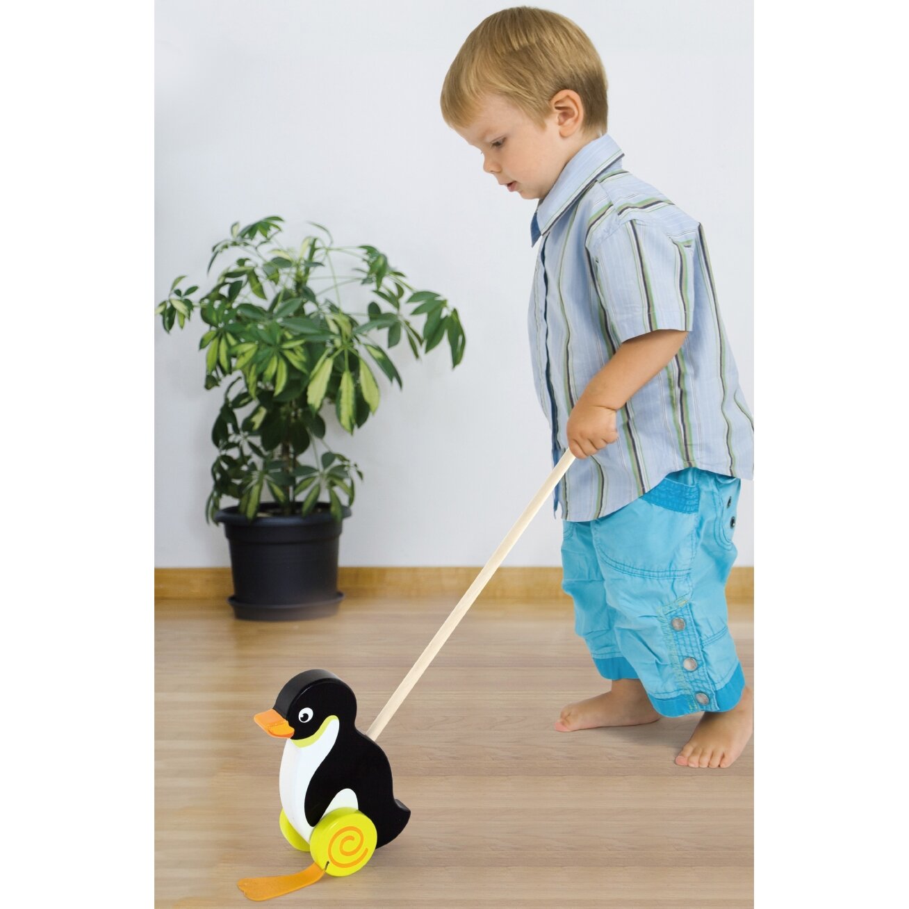 Viga Toys medinis stumdukas Pingvinas 2