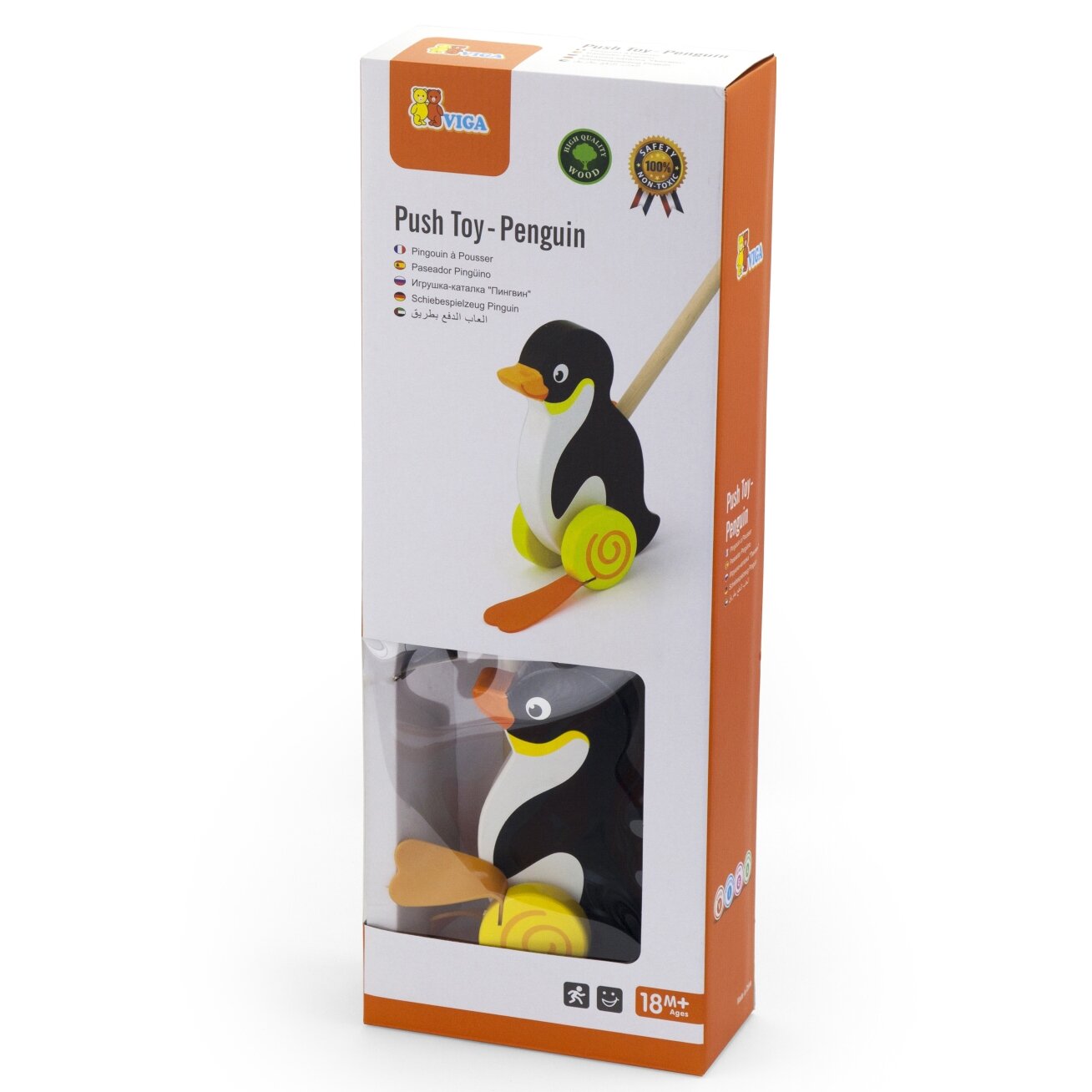 Viga Toys medinis stumdukas Pingvinas 5