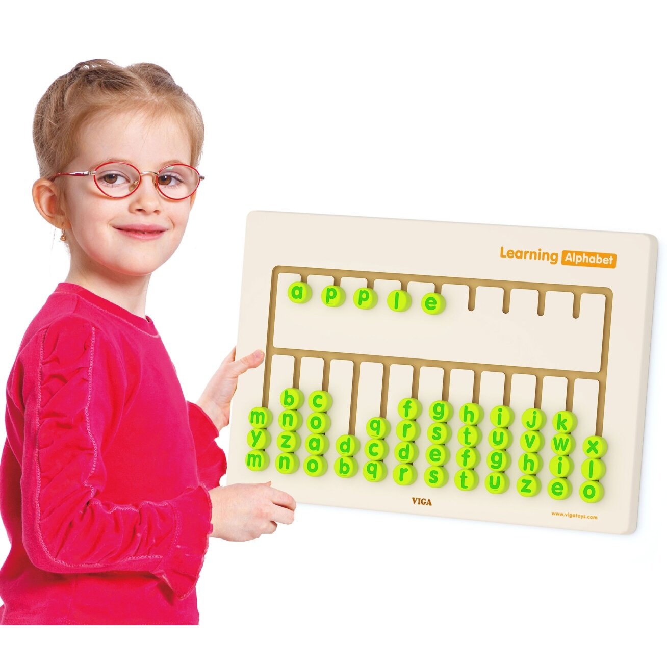 Viga Toys Sensorinė lenta Abėcėlės mokymuisi Viga Toys Sensorinė lenta Abėcėlės mokymuisi