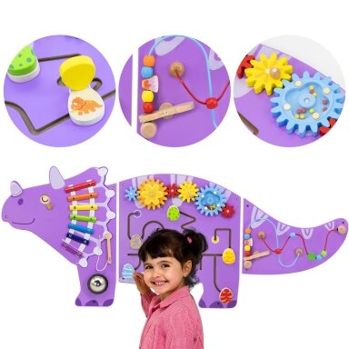 VIGA Medinė jutiminė–manipuliacinė EDU Triceratops lenta