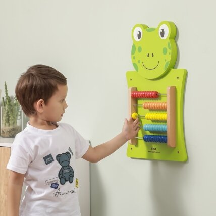VIGA Medinė manipuliacinė lenta Skaičiuotuvas Varlė FSC sertifikatas Montessori 6