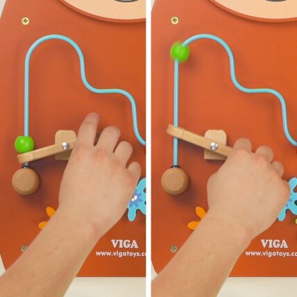 VIGA Medinė manipuliacinė lentelė Arkliukas FSC sertifikatas Montessori 1 VIGA Medinė manipuliacinė lentelė Arkliukas FSC sertifikatas Montessori 1