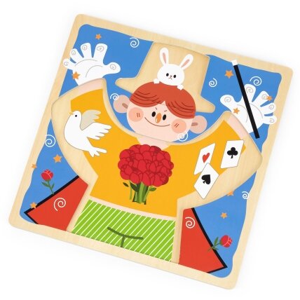 VIGA medinė manipuliacinė lenta su sagtimis ir užsegimais „Magas“ Montessori 8 VIGA medinė manipuliacinė lenta su sagtimis ir užsegimais „Magas“ Montessori 8