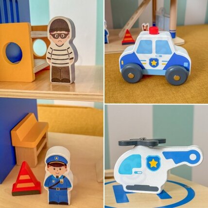 VIGA medinis policijos komisariatas su patruliniu automobiliu, 3 aukštai, 14 el. 4