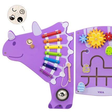 VIGA Medinė jutiminė–manipuliacinė EDU Triceratops lenta 2