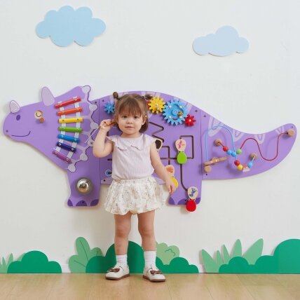 VIGA Medinė jutiminė–manipuliacinė EDU Triceratops lenta 8 VIGA Medinė jutiminė–manipuliacinė EDU Triceratops lenta 8