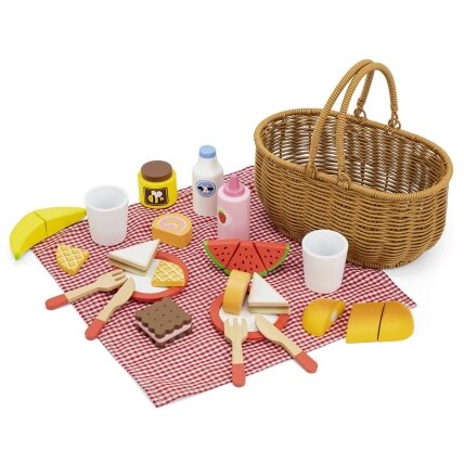 VIGA medinis pikniko rinkinys 30 el. 1 VIGA medinis pikniko rinkinys 30 el. 1