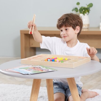 VIGA Medinis žaidimas „Pagauk ir suderink“ su kamuoliukais, Montessori dėlionė 10