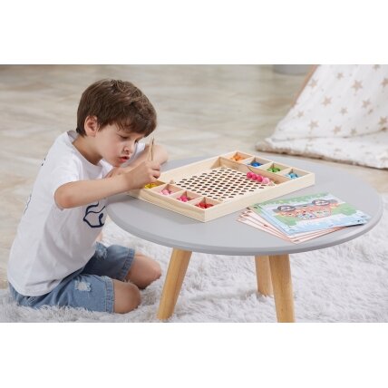 VIGA Medinis žaidimas „Pagauk ir suderink“ su kamuoliukais, Montessori dėlionė 8