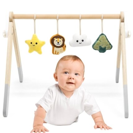 VIGA PolarB kūdikio žaidimų lankas su stovu Baby Gym VIGA PolarB kūdikio žaidimų lankas su stovu Baby Gym