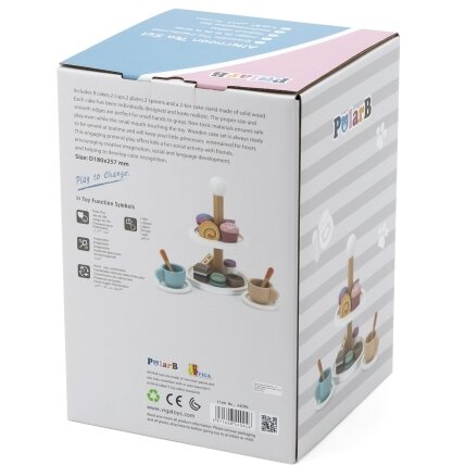 VIGA PolarB medinė etažerė su keksiukais, sausainiais ir kava, rinkinys 15 vnt. 10
