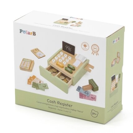 VIGA PolarB medinė parduotuvės kasa, žalia 6