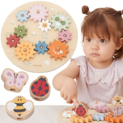 VIGA PolarB mediniai spalvoti Montessori krumpliaračiai VIGA PolarB mediniai spalvoti Montessori krumpliaračiai