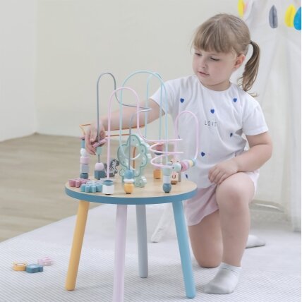 VIGA PolarB medinis edukacinis manipuliacinis staliukas – Montessori pervėrimo labirintas 2 VIGA PolarB medinis edukacinis manipuliacinis staliukas – Montessori pervėrimo labirintas 2