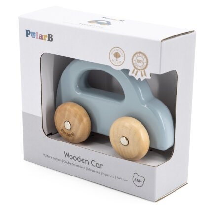 VIGA PolarB Medinis stumiamas automobilis mėlynas 3
