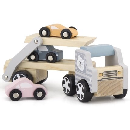 VIGA PolarB medinis autovežis su Montessori automobiliukais 9 VIGA PolarB medinis autovežis su Montessori automobiliukais 9