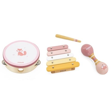 VIGA PolarB muzikos instrumentų rinkinys rožinis 4 VIGA PolarB muzikos instrumentų rinkinys rožinis 4