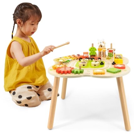 VIGA PolarB Edukacinis stalas–staliukas su veiklomis, piramidė, metalofonas, sensorika Montessori 1 VIGA PolarB Edukacinis stalas–staliukas su veiklomis, piramidė, metalofonas, sensorika Montessori 1