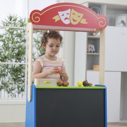 VIGA Teatrėlis ir maisto prekių parduotuvė 2 viename 6 VIGA Teatrėlis ir maisto prekių parduotuvė 2 viename 6
