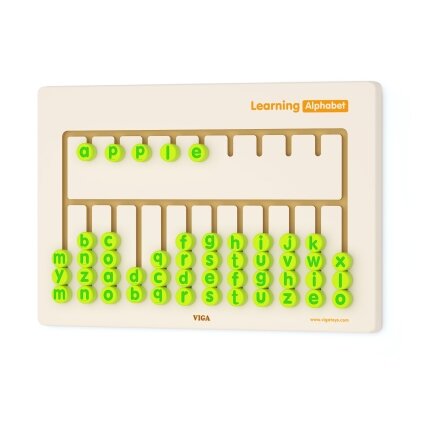 Viga Toys Sensorinė lenta Abėcėlės mokymuisi 1