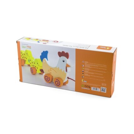 VIGA traukiamas rinkinys Višta su viščiukais 36 cm 5 VIGA traukiamas rinkinys Višta su viščiukais 36 cm 5